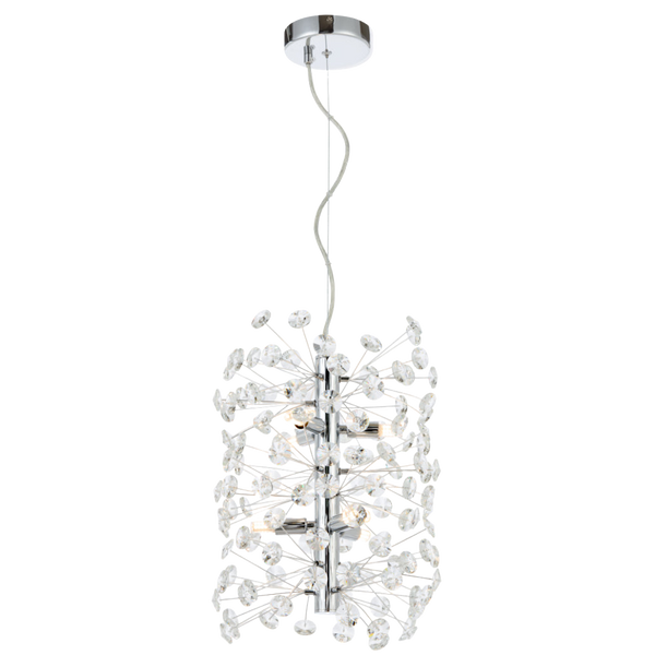 Telbix Lerida 6 Light Vertical Pendant Chrome