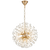 Telbix Lerida 8 Light Round Pendant Gold