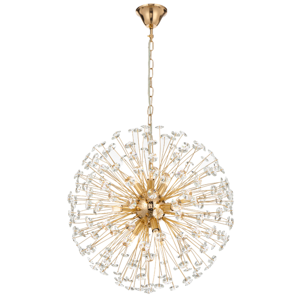 Telbix Lerida 9 Light Round Pendant Gold