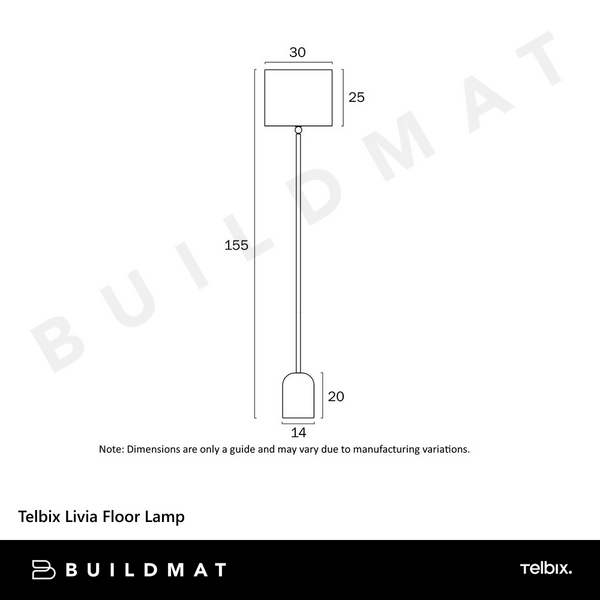 Telbix Livia Floor Lamp Beige