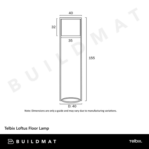 Telbix Loftus Floor Lamp Rust