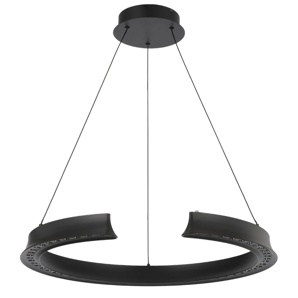 Telbix Lucid Round Pendant Black
