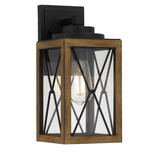 Telbix Mallory 30 Exterior Wall Light Black