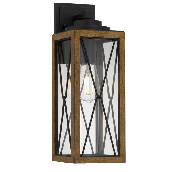 Telbix Mallory 40 Exterior Wall Light Black