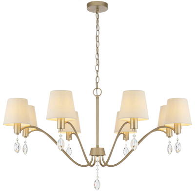 Telbix Malvern 8 Light Pendant Antique Silver