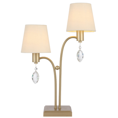 Telbix Malvern 2 Light Table Lamp Antique Silver