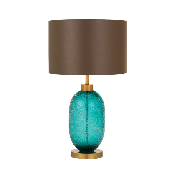 Telbix Manolo Table Lamp Teal Brown