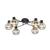 Telbix Marbell 6 Light CTC Black