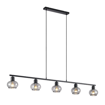 Telbix Marbell 5 Light Pendant Black