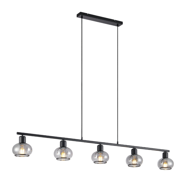 Telbix Marbell 5 Light Pendant Black