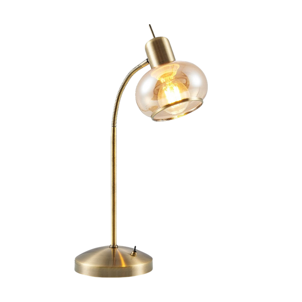 Telbix Marbell Table Lamp Antique Brass