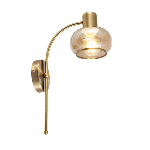 Telbix Marbell Wall Light Antique Brass