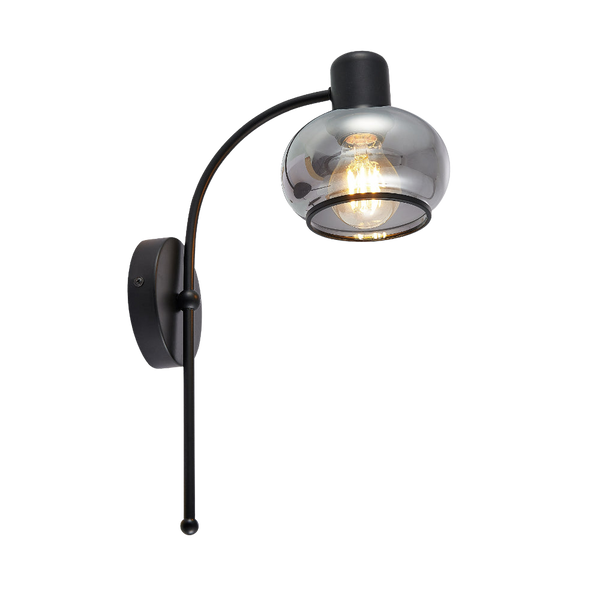 Telbix Marbell Wall Light Black