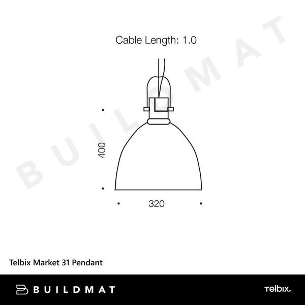 Telbix Market 31 Pendant Chrome