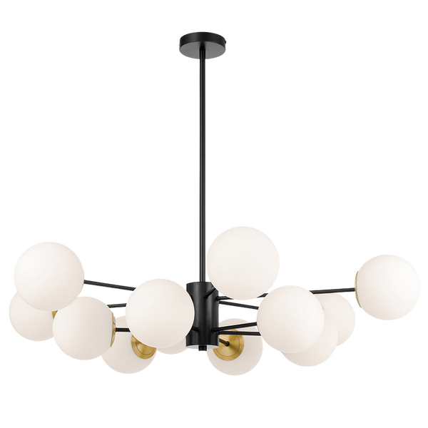 Telbix Marsten 12 Lights Pendant Black