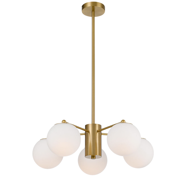 Telbix Marsten 5 Lights Pendant Antique Gold