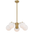 Telbix Marsten 5 Lights Pendant Antique Gold