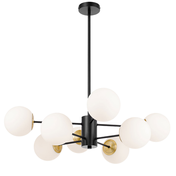 Telbix Marsten 8 Lights Pendant Black