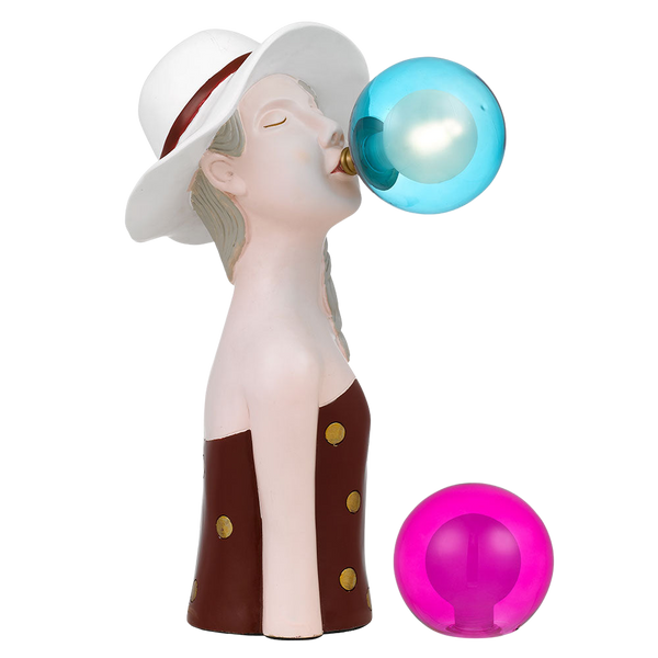 Telbix Martina Table Lamp Pink Blue Glass