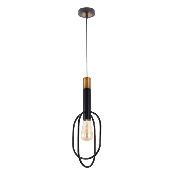 Telbix Marvin 1LT Pendant Oval Black Gold