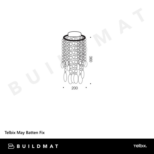 Telbix May Batten Fix Chrome