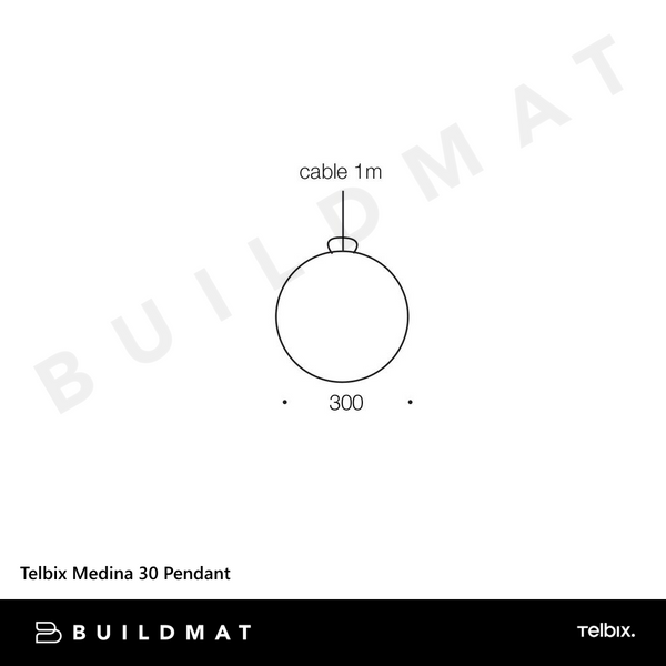 Telbix Medina 30 Pendant Antique Brass