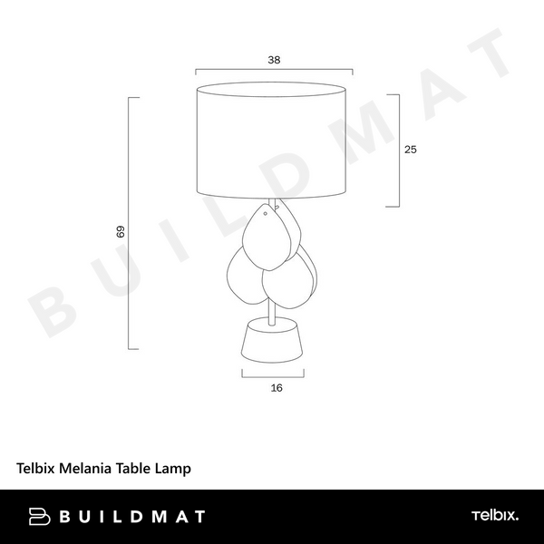 Telbix Melania Table Lamp Gold