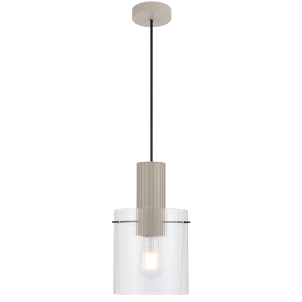 Telbix Mika 18cm Pendant Grey
