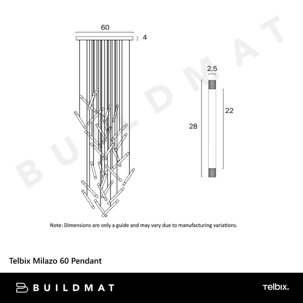 Telbix Milazo 60 Pendant Gold