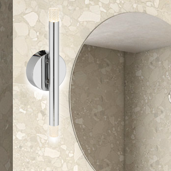 Telbix Milazo 2 Light Wall Light Chrome