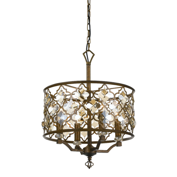 Telbix Mimosa 4LT Pendant Round Mocha