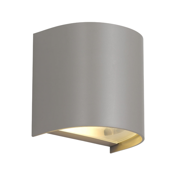 Telbix Miro 1 Exterior Wall Light Grey