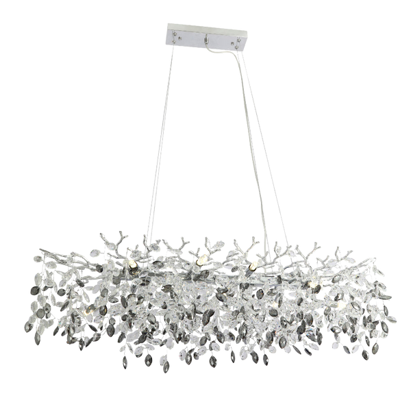 Telbix Molena 10 Light Rectangular Pendant Chrome