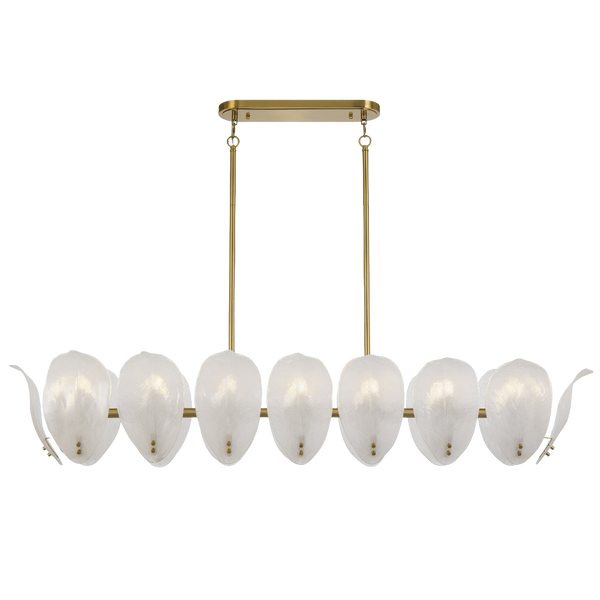 Telbix Monte 16 Light Rectangle Pendant Brass