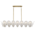 Telbix Monte 16 Light Rectangle Pendant Brass