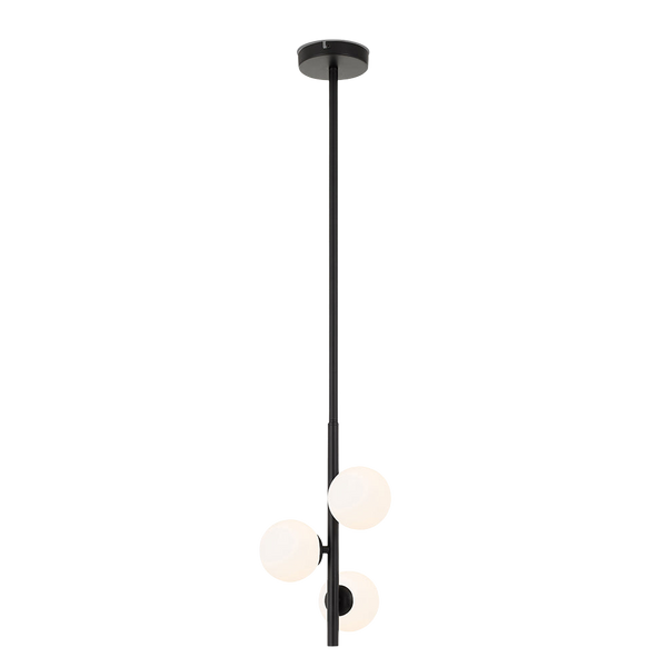 Telbix Moran 3 Lights Pendant Black Opal Matt