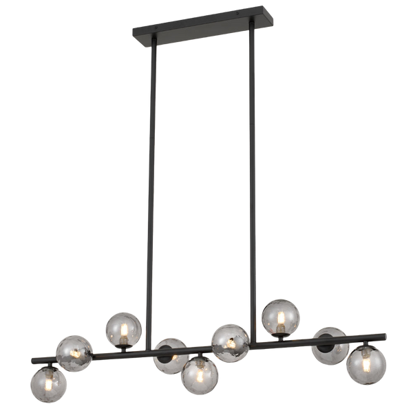 Telbix Moran 9 Lights Pendant Black Smoke