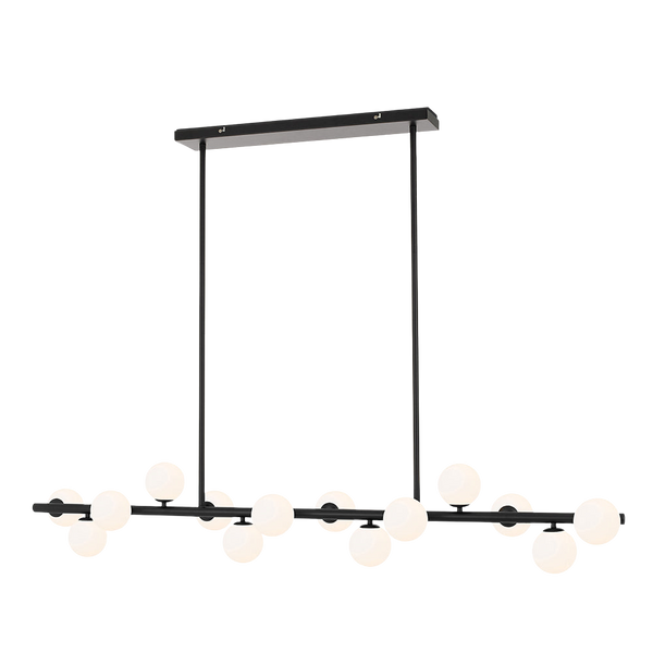 Telbix Moran 14 Lights Pendant Black Opal Matt