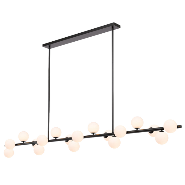 Telbix Moran 18 Lights Pendant Black Opal Matt