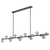 Telbix Moran 18 Lights Pendant Black Smoke