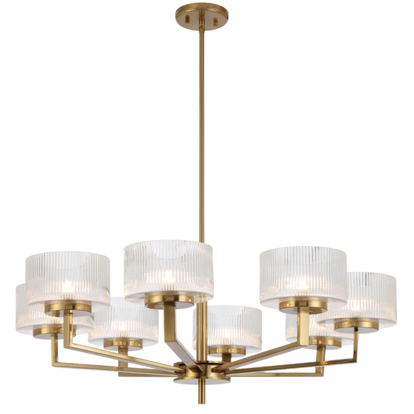 Telbix Moreno 8 Light Pendant Antique Gold