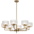 Telbix Moreno 8 Light Pendant Antique Gold