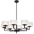 Telbix Moreno 8 Light Pendant Black