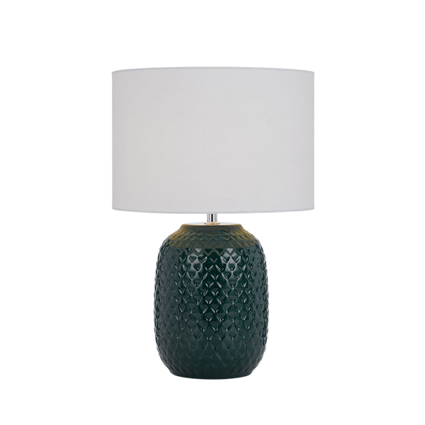 Telbix Moval Ceramic Table Lamp Green