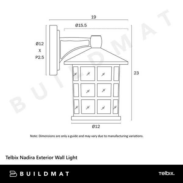 Telbix Nadira Exterior Wall Light White