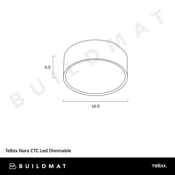Telbix Nara CTC Led 3CCT Dimmable White