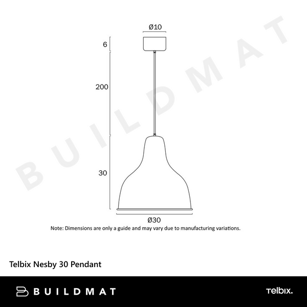 Telbix Nesby 30 Pendant Black