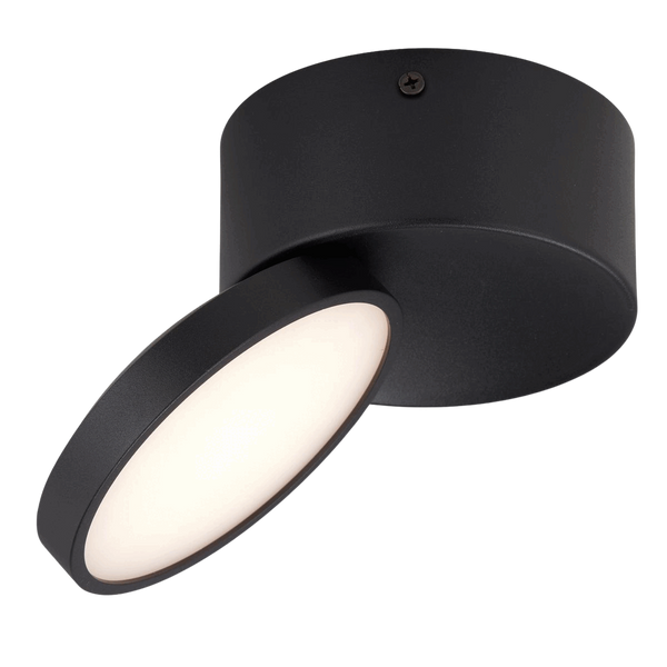 Telbix Netra Tilt Surface Led Downlight 3CCT Black