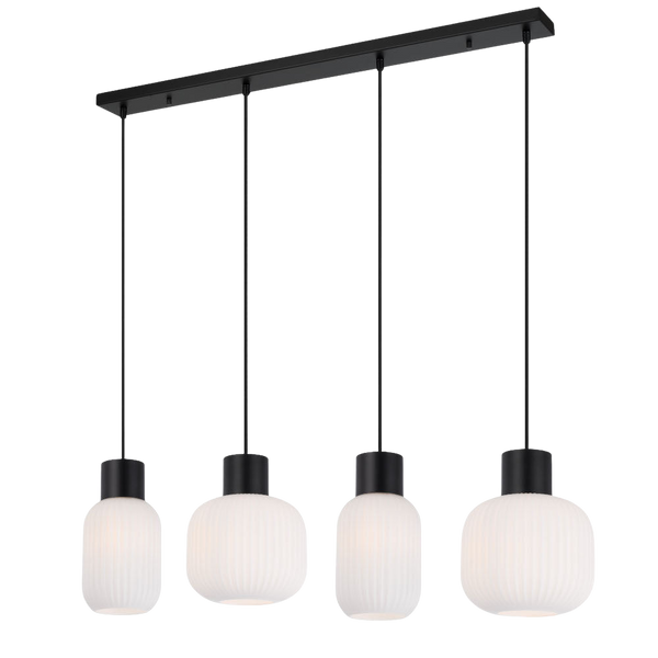 Telbix Nori 4 Lights Pendant Black Opal Matt