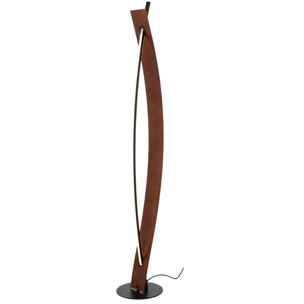 Telbix Norse Floor Lamp Walnut